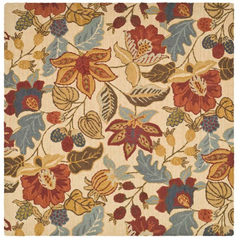 Jardin JAR952 Hand Tufted Area Rug - Beige/Multi - 6'x6' - Safavieh.