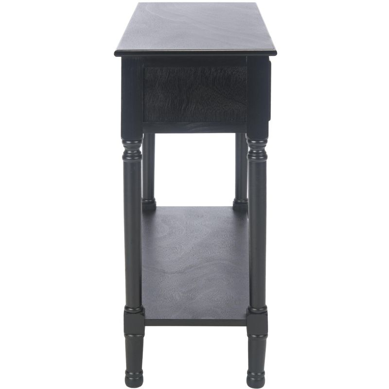 Haines 2 Drawer Console Table - Black - Safavieh