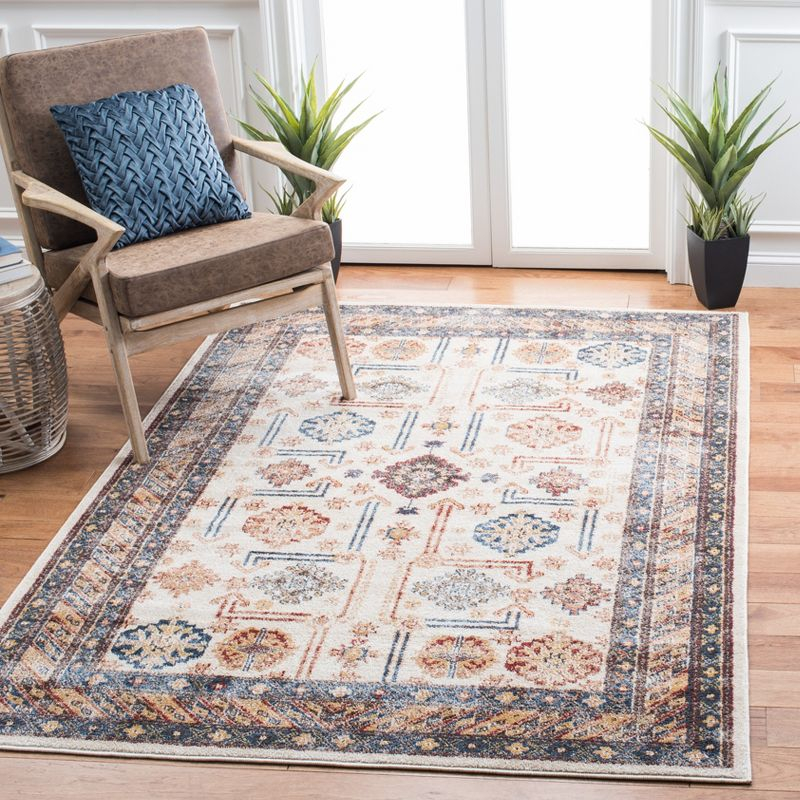 Bijar BIJ653 Power Loomed Indoor Area Rug - Ivory/Brown - 8'x10' - Safavieh