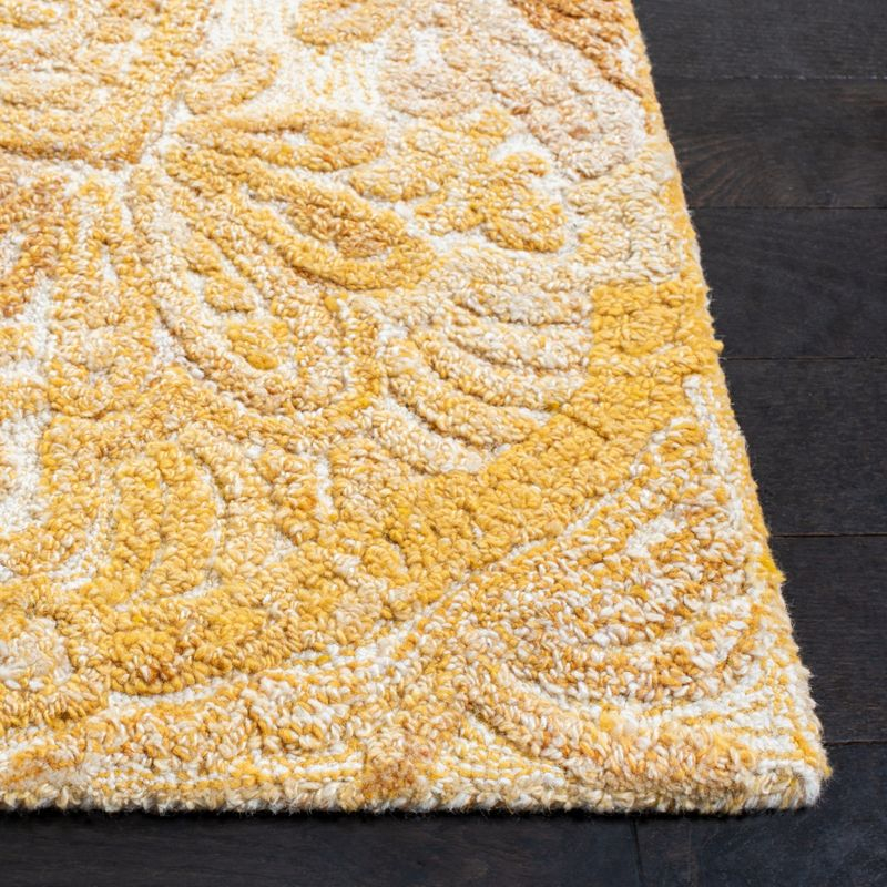Marquee MRQ110 Hand Tufted Indoor Runner Rug - Yellow/Ivory - 2'3"x8' - Safavieh