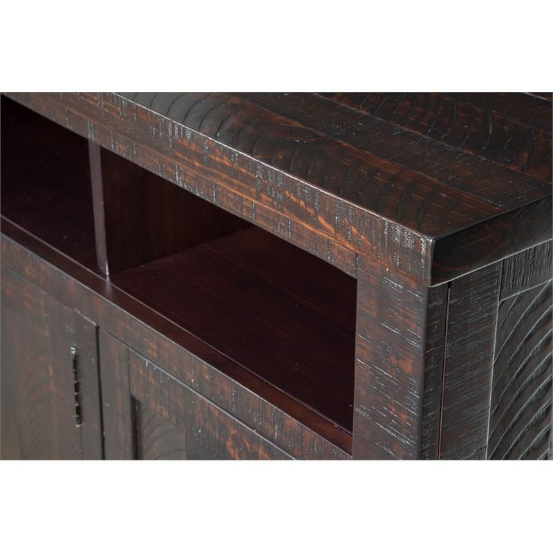 Coffee Plantation 65" Solid Wood TV Stand Espresso - Martin Svensson Home