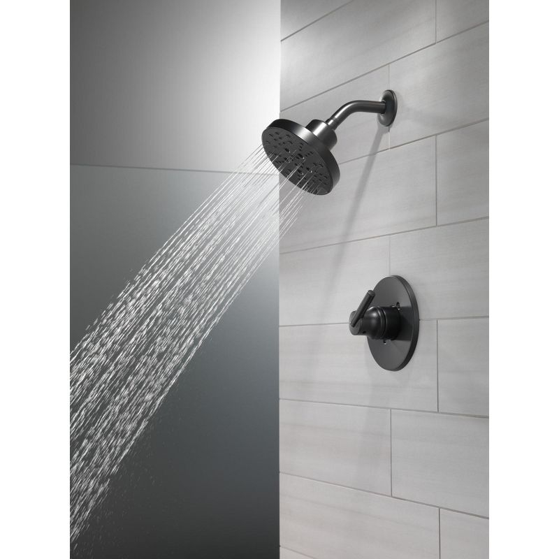 Universal Showering Components Shower Head in Matte Black
