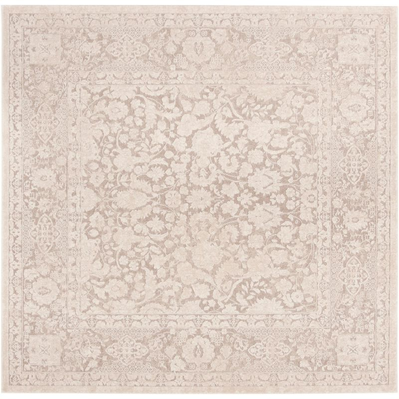 Reflection RFT667 Power Loomed Indoor Area Rug - 6'7"x6'7" - Beige/Cream - Safavieh