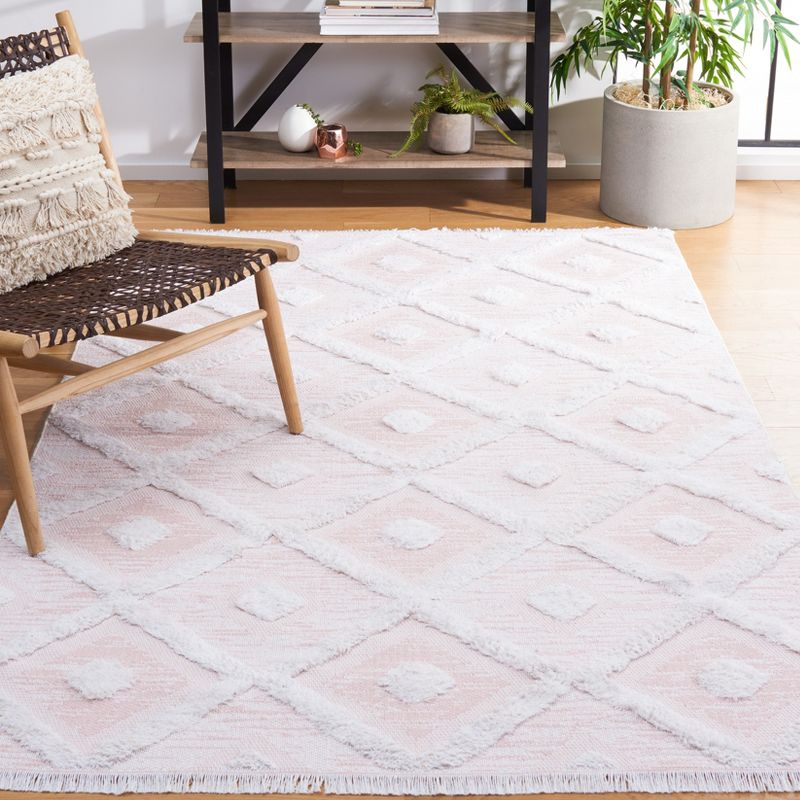 Augustine AGT730 Machine Made Indoor Area Rug - Pink/Ivory - 4'x6' - Safavieh