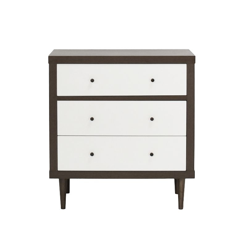 Christopher Knight Home Nystrom Mid-Century Modern 3 Drawer Chest Walnut/White