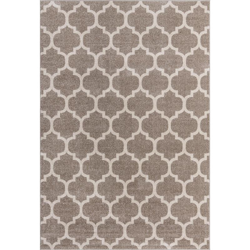 Unique Loom 7' 1 x 10' 0 Trellis Philadelphia Light Brown Area Rug