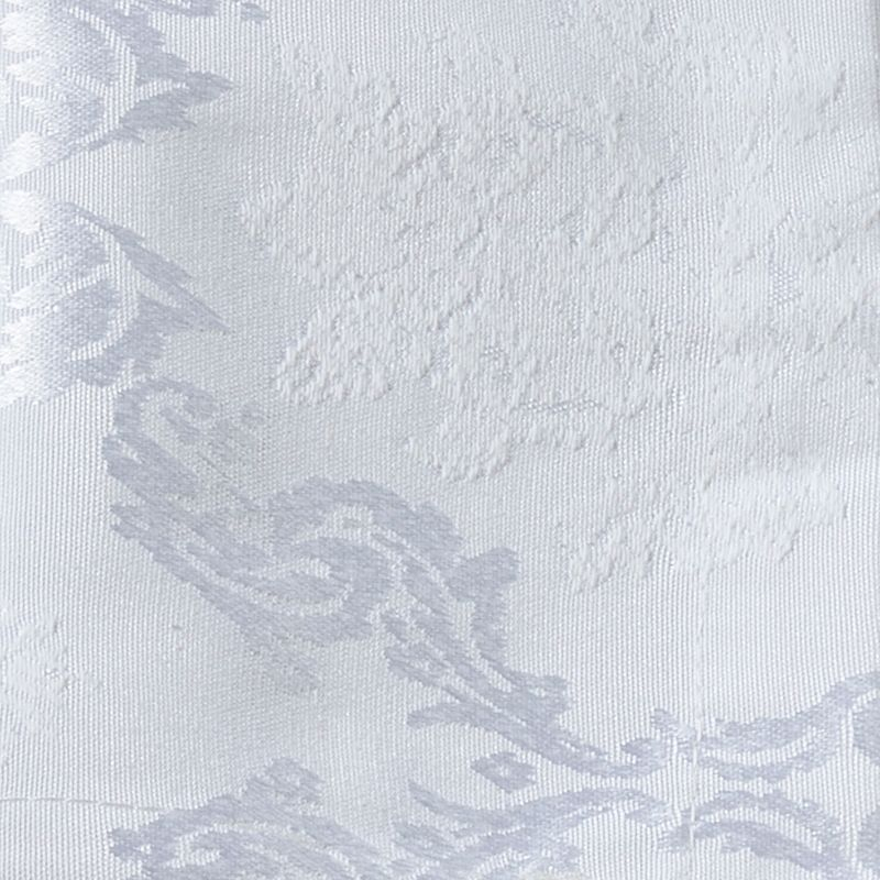 Saro Lifestyle Damask Sheen Table Runner, White, 15" x 54"