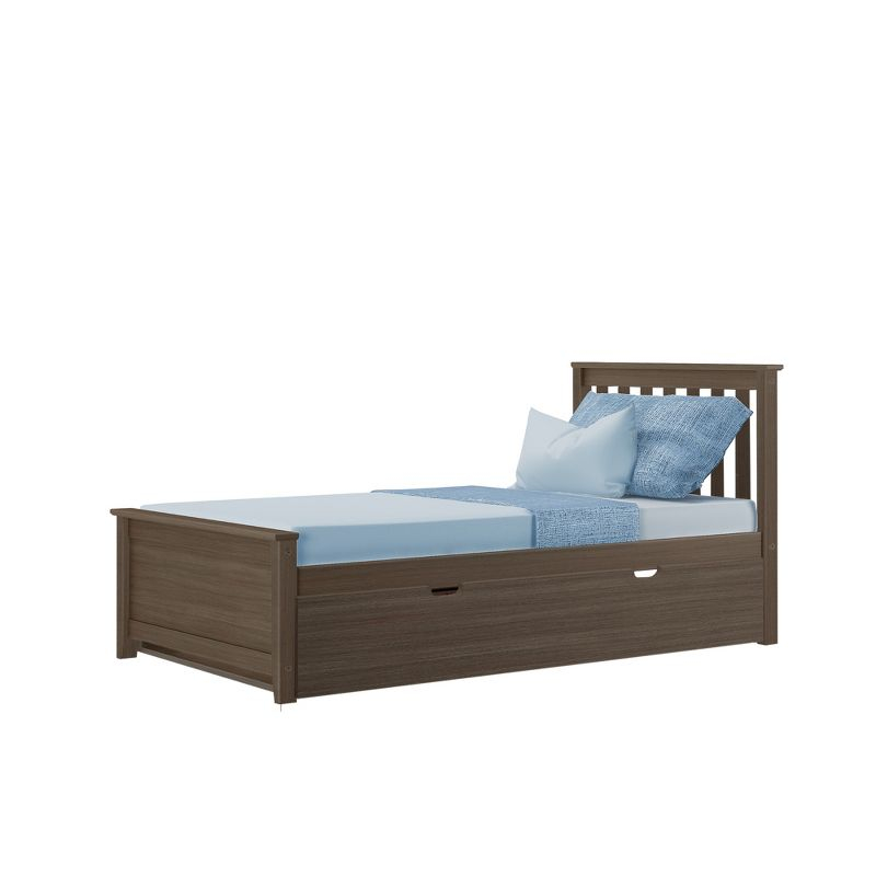Max & Lily Twin-Size Bed with Trundle, Clay