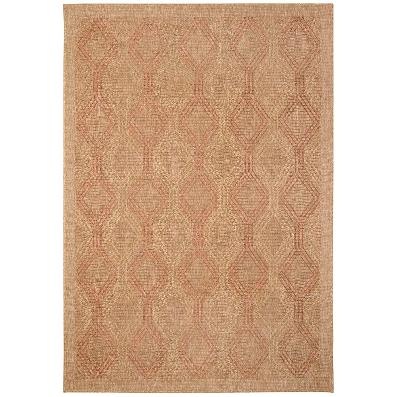 Liora Manne Sahara Links Indoor/Outdoor Rug Terracotta 3'3" x 4'11"