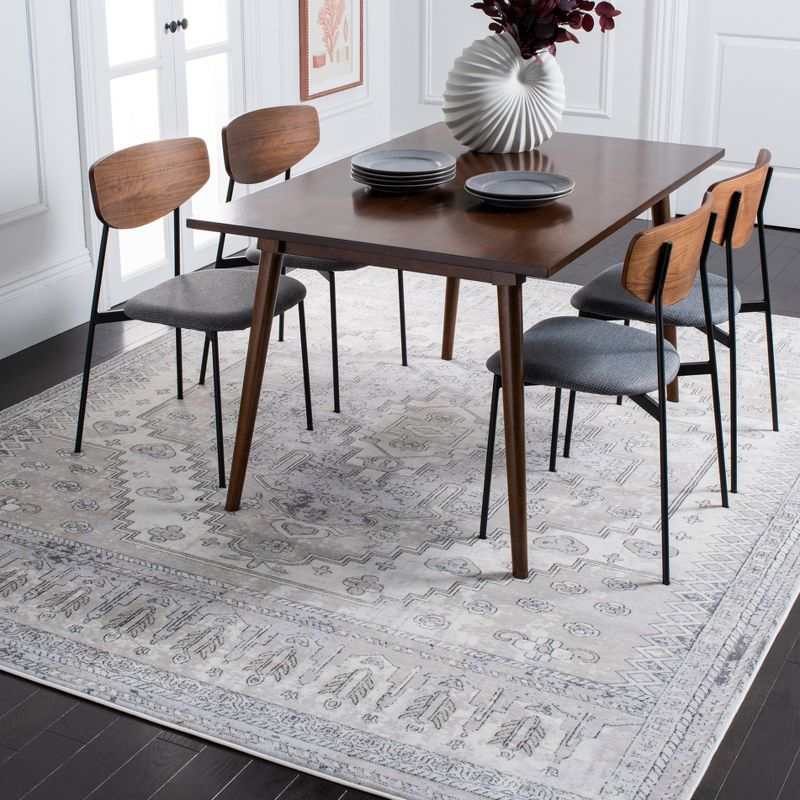Carnegie CNG662 Power Loomed Area Rug - Ivory/Grey - 8'x10' - Safavieh.