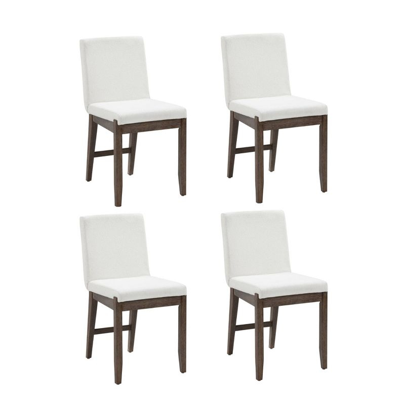 Nathan James Set of 4 Gracie Dining Chair Dark Brown