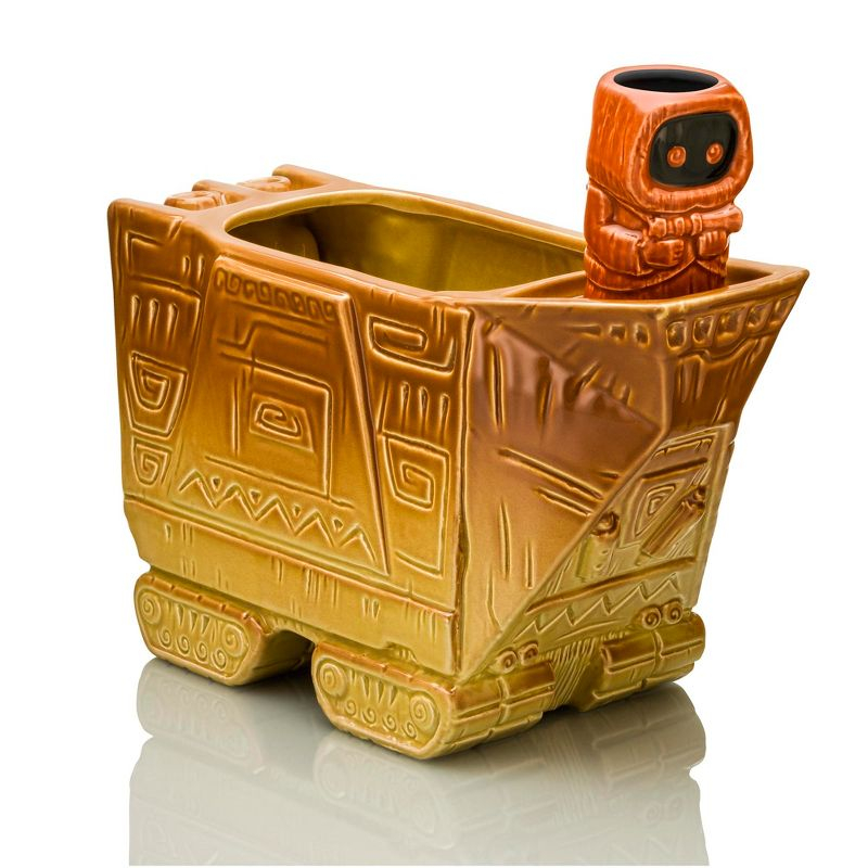 Beeline Creative Geeki Tikis Star Wars Sandcrawler Punch Bowl Set With Jawa Mini Muglet