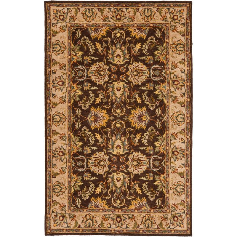 Heritage HG912 Hand Tufted Area Rug - Brown/Ivory - 5'x8' - Safavieh.