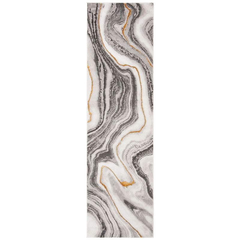 Craft CFT819 Loomed Indoor Runner Rug - Grey/Gold - 2'3"x6' - Safavieh