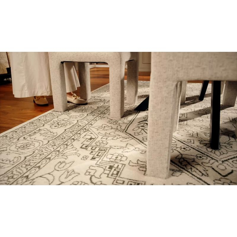 Adirondack ADR108 Power Loomed Area Rug - Ivory/Slate - 6'x9' - Safavieh.