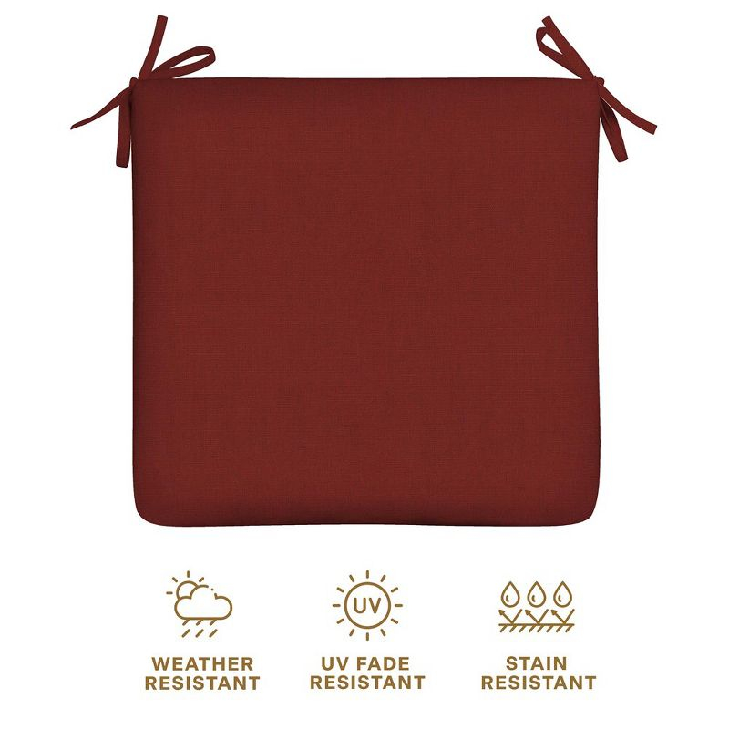 Honeycomb Outdoor Universal Seat Cushion (2-Pack) - Textured Solid Henna