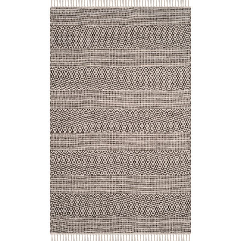 Montauk MTK330 Hand Woven Area Rug - Ivory/Anthracite - 6'x9' - Safavieh.