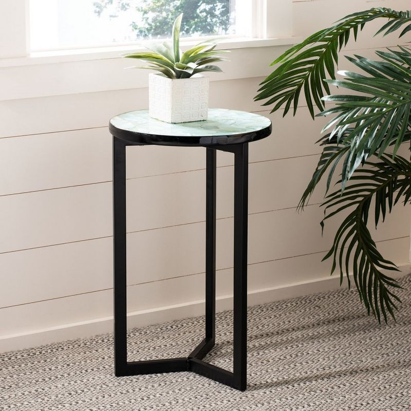 Zaira End Table - Blue/Green - Safavieh.