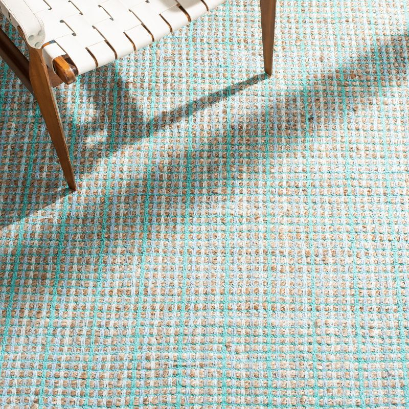 Cape Cod CAP831 Hand Woven Area Rug - Green - 6'x6' - Safavieh.