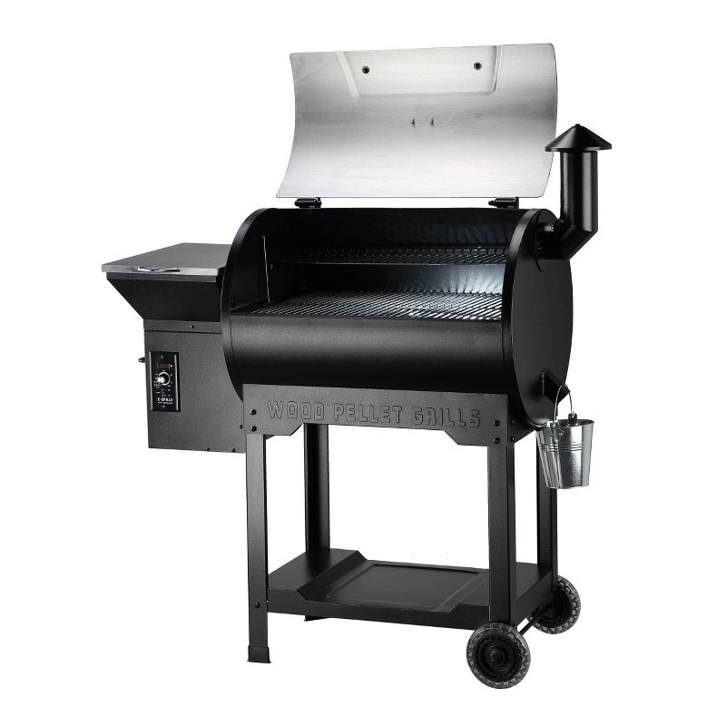 ZPG-7002B3E Wood Pellet Grill BBQ Smoker Digital Control with Cover - Silver - Z Grills