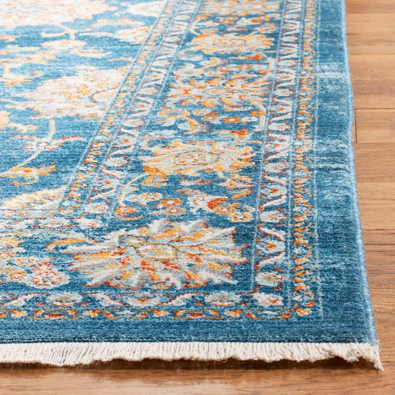 Vintage Persian VTP469 Power Loomed Indoor Accent Rug - Turquoise/Multi - 2'x5' - Safavieh