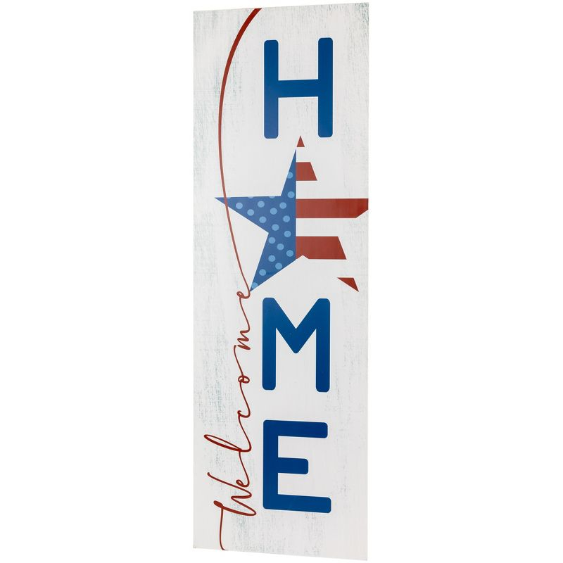 Northlight Americana "Welcome Home" Wooden Porch Board Sign Decoration - 35.75"