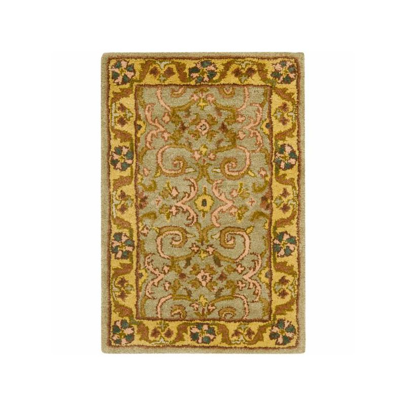 Heritage HG924 Handmade Accent Rug - 2'x3' - Grey/Gold - Safavieh