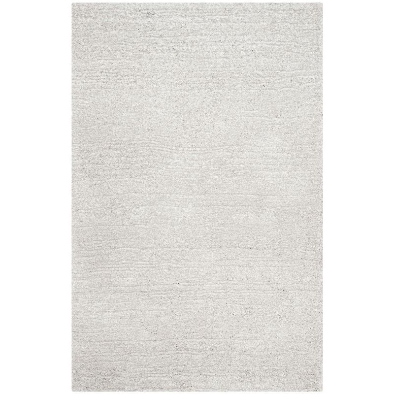 Ultimate Shag SGU211 Hand Tufted Indoor Area Rug - Silver/Ivory - 5'x8' - Safavieh.