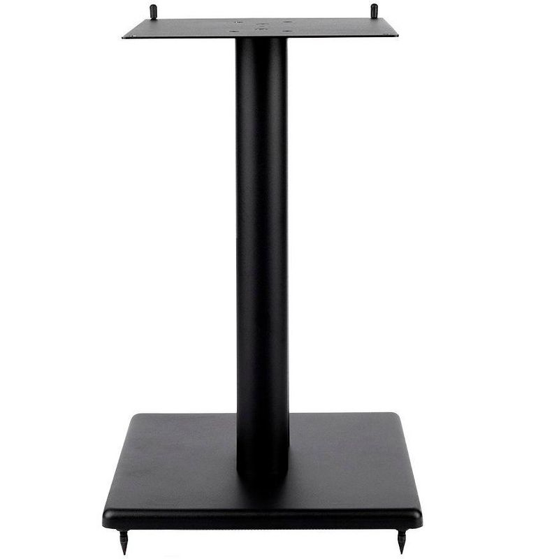 Monolith 18in Steel Speaker Stand with Adjustable Top Plate (Each) Hold Speakers Weighing Up To 75 Pounds, Perfect For Center or Bookshelf Speakers