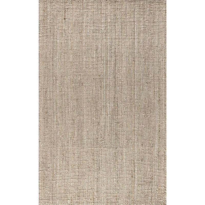 3'x5' Pata Hand Woven Chunky Jute Area Rug, Light Ivory - JONATHAN Y