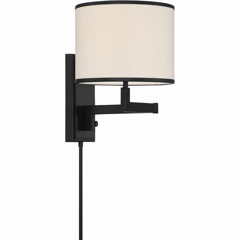 Crystorama Lighting Madison 1 - Light Swing Arm Lamp in  Matte Black