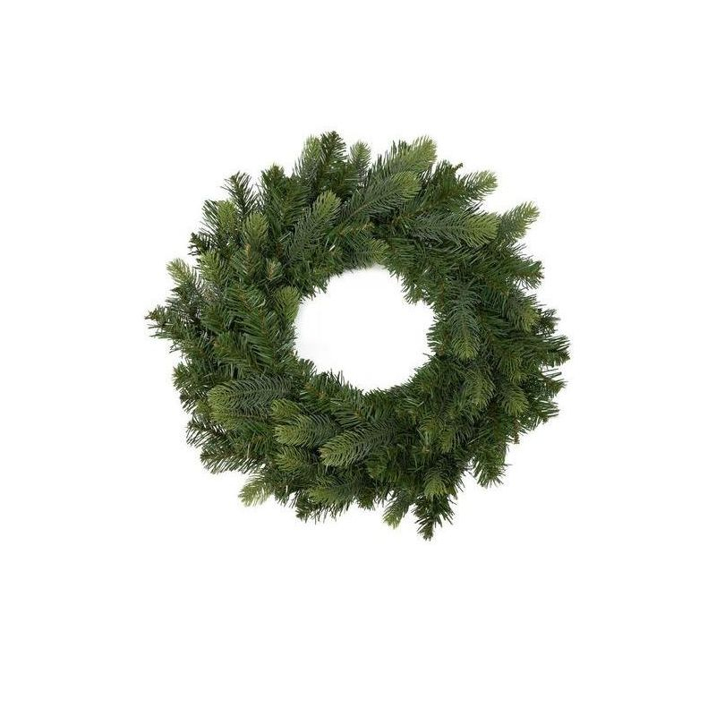King Of Christmas 24" Artificial Christmas Wreath Unlit, Royal Fir Xmas Wreaths for Front Door, Window, or Fireplace