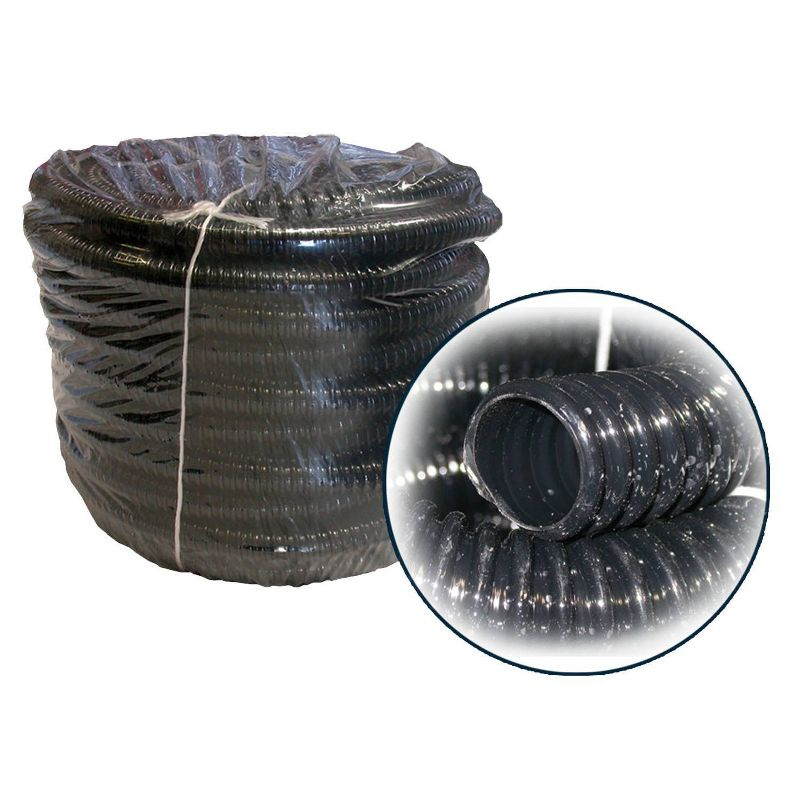 1.5" x 100' Kink Free Heavy Hose Black - Alpine Corporation