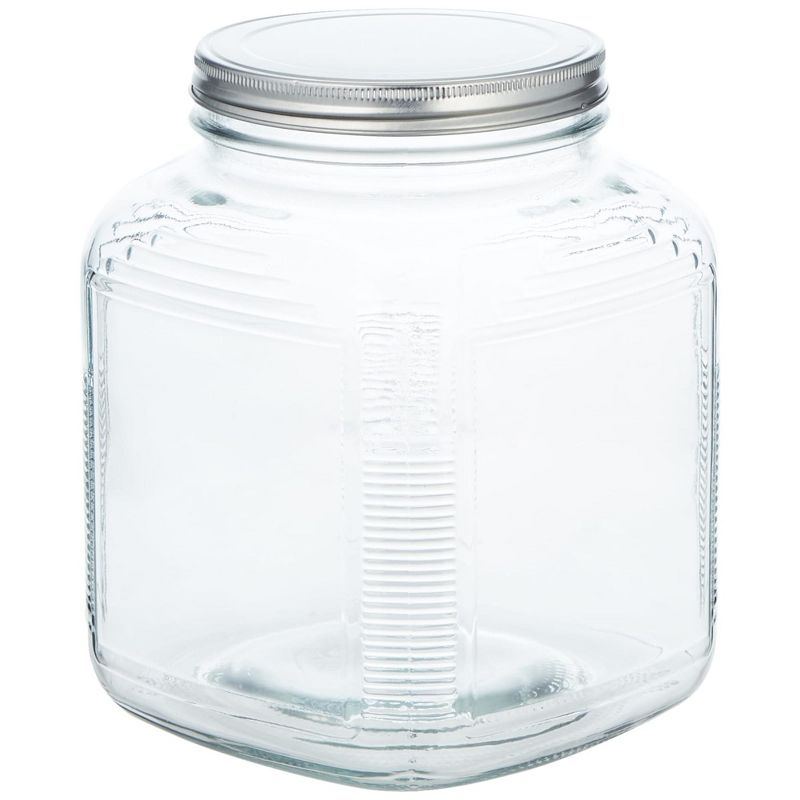 Anchor Hocking Replacement Butter Churn Jar with Brushed Stainless Steel Lid