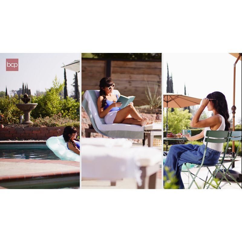 Best Choice Products 10ft Offset Hanging Outdoor Market Patio Umbrella w/ Easy Tilt Adjustment - Rose Quartz