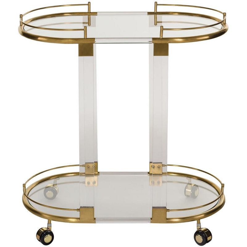 Lennon Bar Trolley - Brass - Safavieh