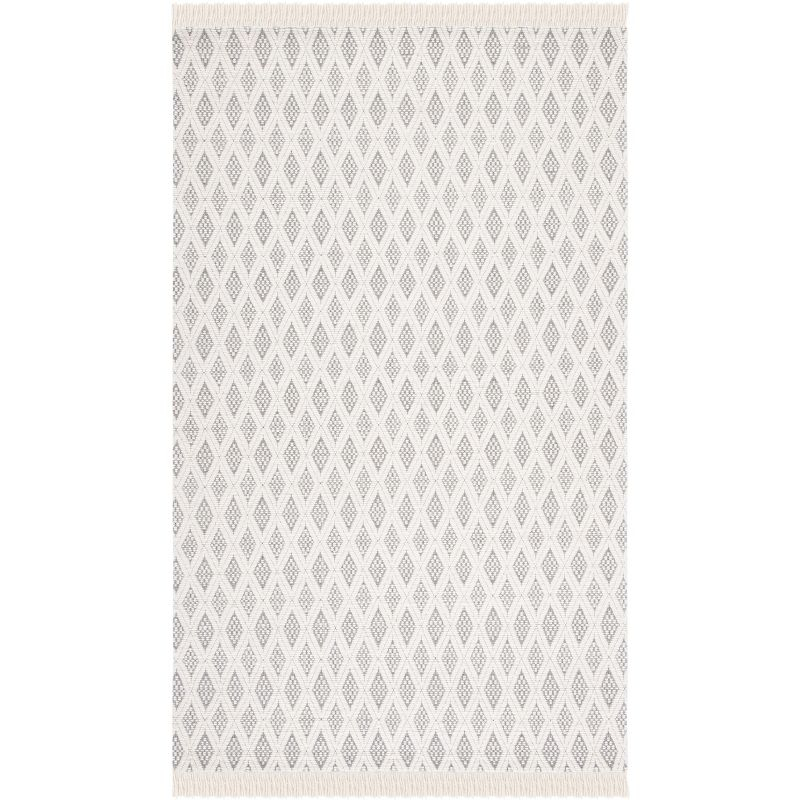 Natura NAT865 Hand Woven Indoor Area Rug - Ivory/Grey - 4'x6' - Safavieh