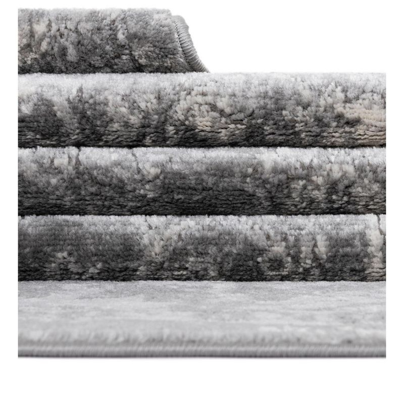 Unique Loom Portland Collection Area Rug - Albany (9'  x 12' Rectangle Gray/Ivory)