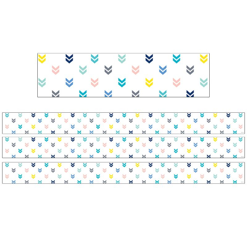 Creative Teaching Press® Calm & Cool Colorful Mini Chevrons EZ Border, 48 Feet Per Pack, 3 Packs
