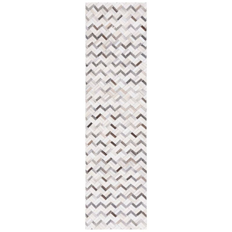 Studio Leather STL235 Power Loomed Runner Rug - Black/Grey - 2'3"x9' - Safavieh.