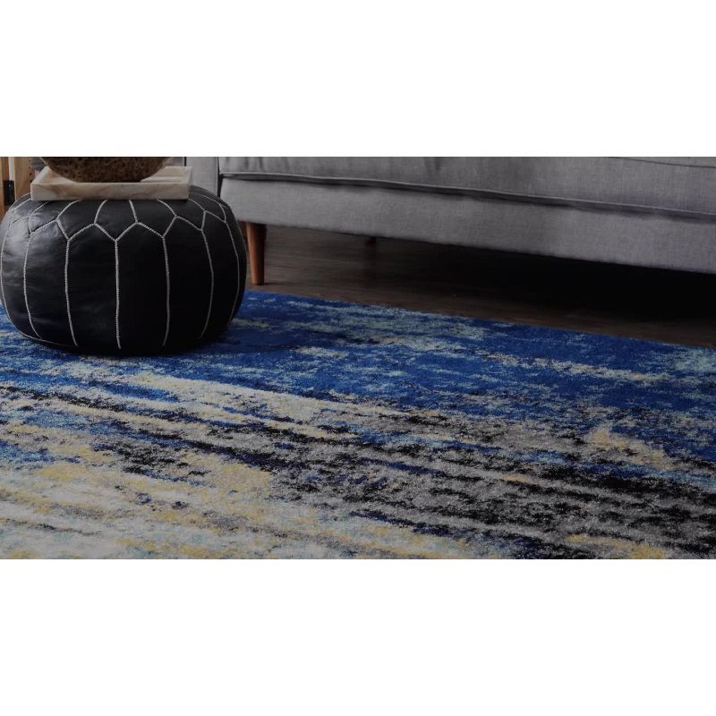 9'x12' Katharina Area Rug Green - nuLOOM: Stain-Resistant, Flat Pile, Nautical Style, Indoor Use, Machine Made