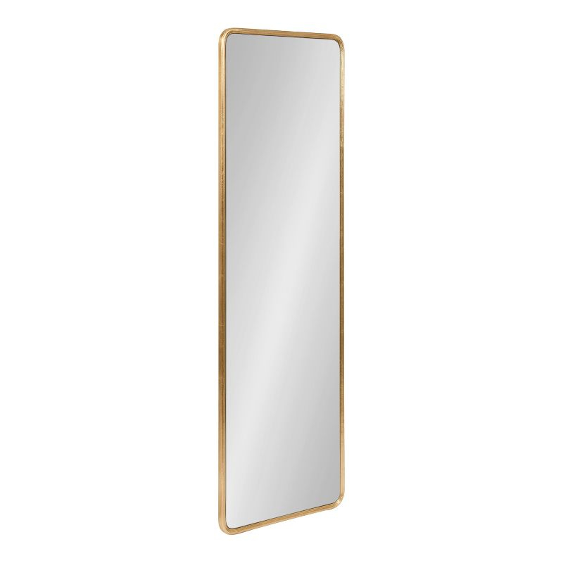 Kate and Laurel Caskill Rectangle MDF Full Length Mirror, 16x48, Gold