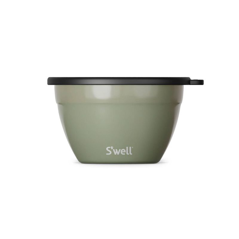 S'well 64oz Salad Bowl Kit Sage: Stainless Steel, Leakproof, Dishwasher-Safe, Salad Container with Lid