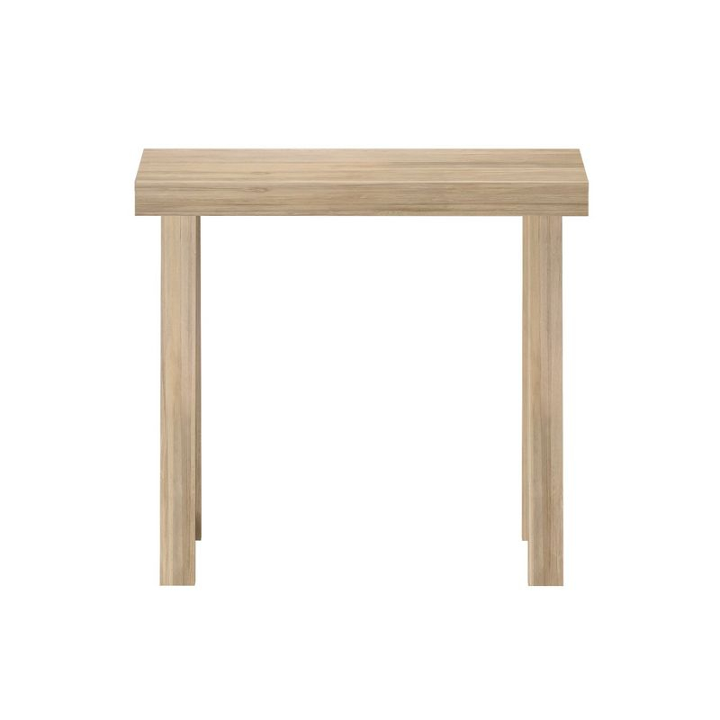 Plank+Beam 36” Solid Wood Console Table, Classic Farmhouse Style Sofa Table, Narrow Entryway Table for Hallway, Blonde