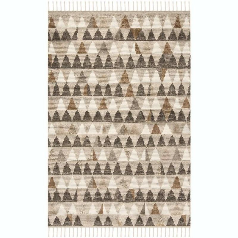 Kenya KNY120 Hand Knotted Area Rug - Ivory/Multi - 9'x12' - Safavieh