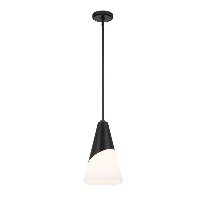 Crystorama Lighting Tori 1 - Light Pendant in  Matte Black