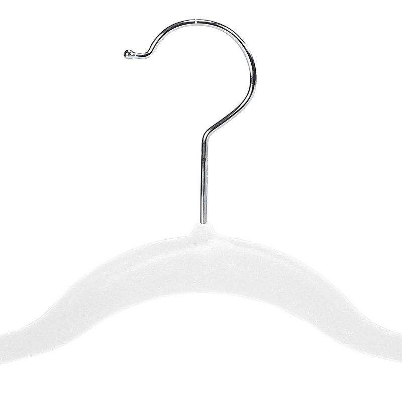 Simplify 6pk Velvet Suit Hanger with Clips White