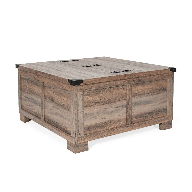 Taylor & Logan Willard Modern Farmhouse Coffee Table: Lift-Top, Engineered Wood, Lockable Hinges