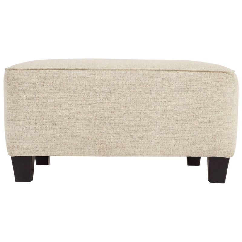 Oversized Abinger Accent Ottoman Natural - Signature Design by Ashley: Modern Square Upholstered Bench, Textured Finish