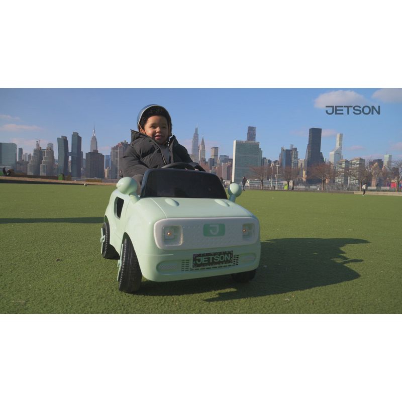 Jetson Mako Electric Motor Assist Ride-On Push Car - Green: Remote Control, Charger Included